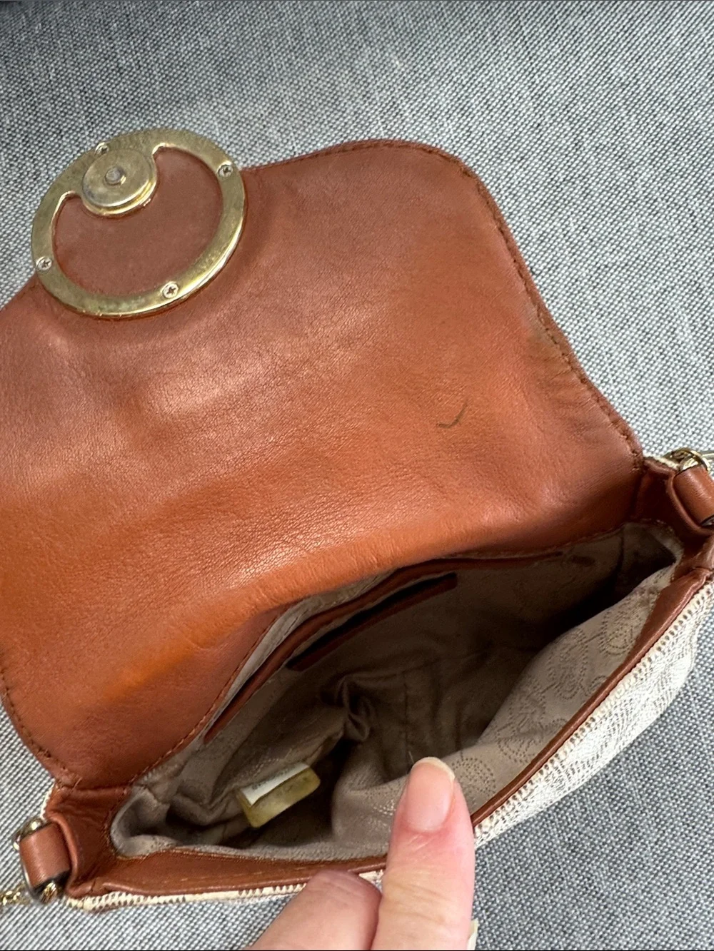 Michael Kors Fulton Small Crossbody Bag missing original crossbody strap